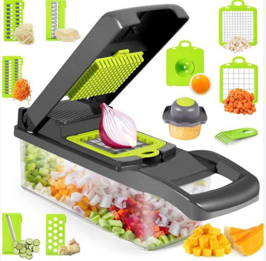 12-in-1 Manual Vegetable Chopper Slicer