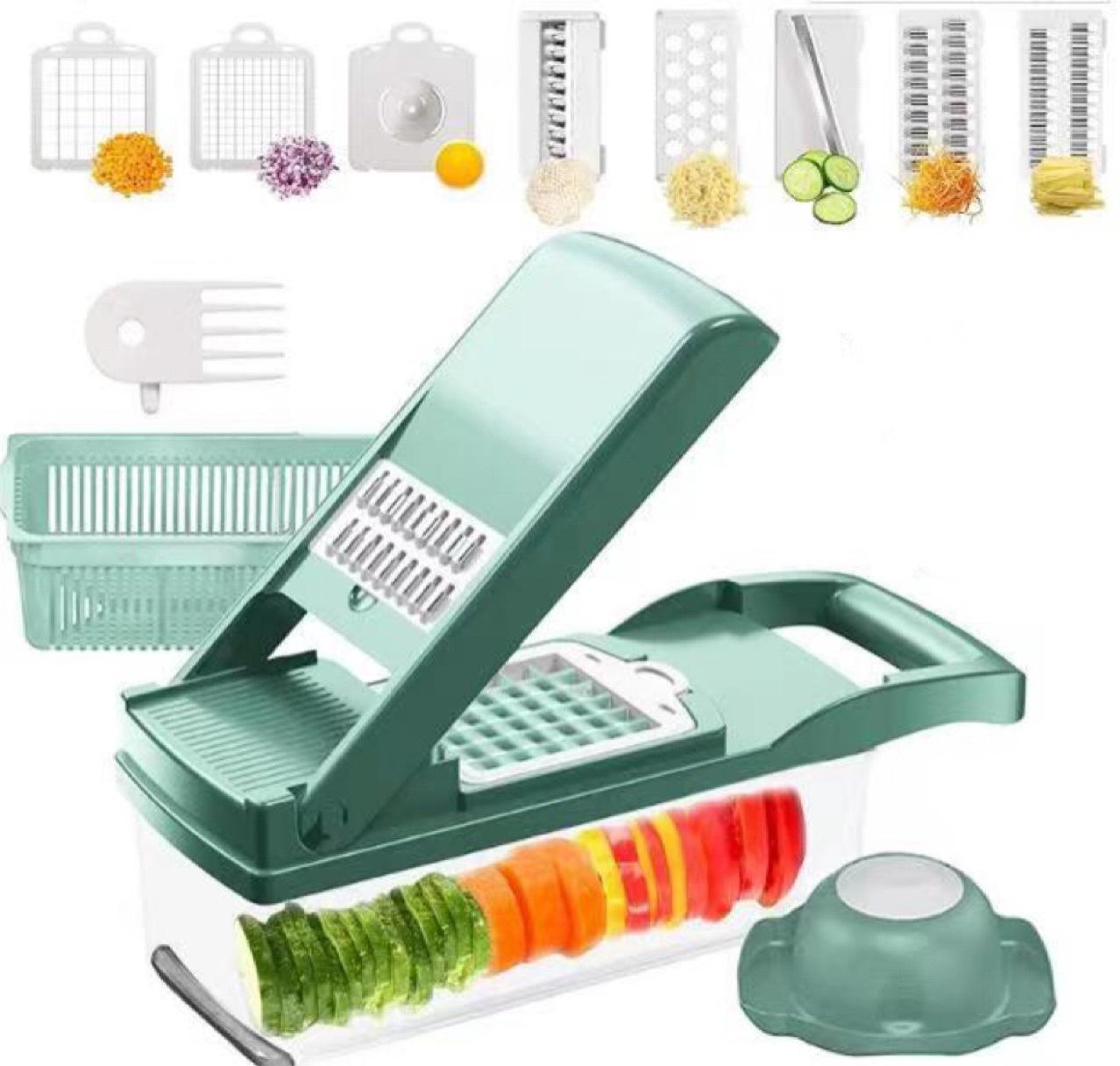 12-in-1 Manual Vegetable Chopper Slicer