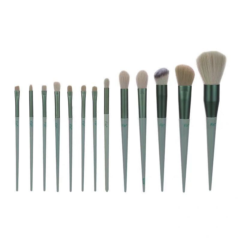 13-Piece Makeup Brush Set - Foundation, Concealer, Blush, Powder & Eye Brushe