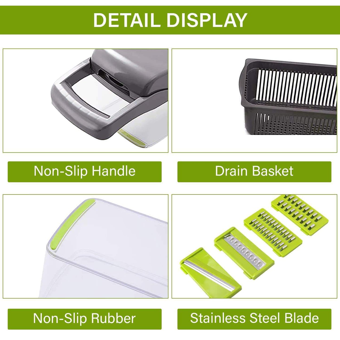 12-in-1 Manual Vegetable Chopper Slicer