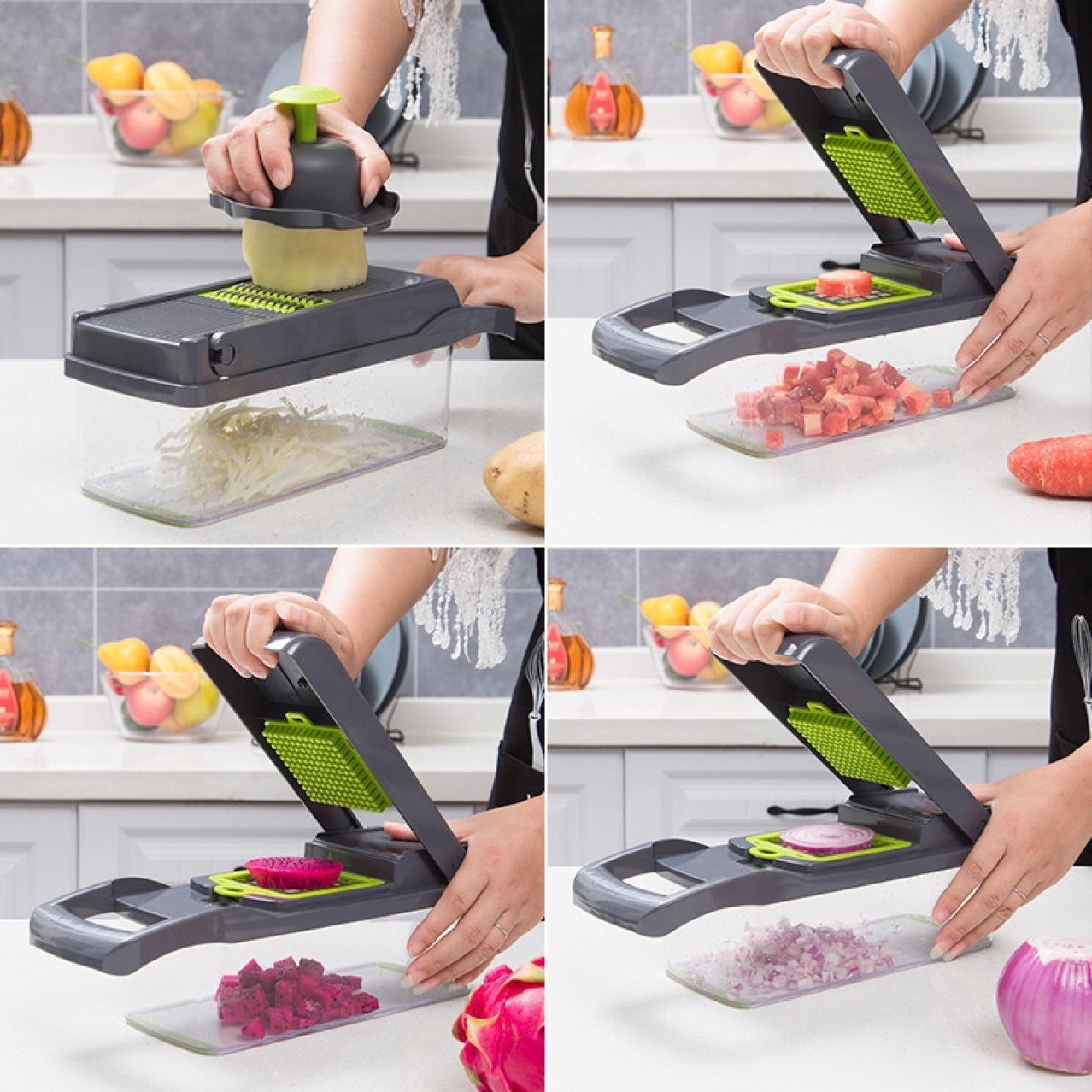 12-in-1 Manual Vegetable Chopper Slicer