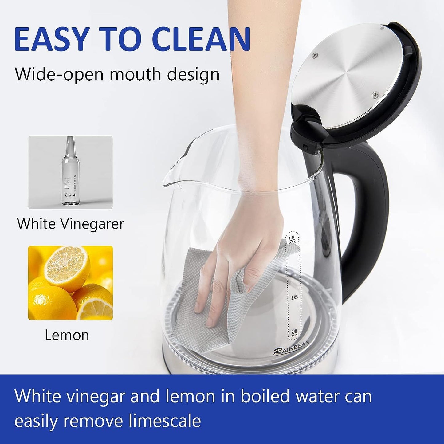 1.8L Electric Kettle with LED Light